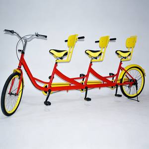 Bicicletta <span class=keywords><strong>Tandem</strong></span> a 3 Posti per 3 Persone in Vendita a Prezzo all'Ingrosso - Product Image 4