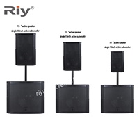 RD-15A Enceintes actives 15 pouces Son Surround Entrée BT/USB Intégrées 8 ohms 300W*2 Amplificateur AC 110V/220V Idéales pour les spectacles en direct