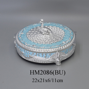 Scatola Regalo Unica per Gioielli, Contenitore per Frutta Secca e Noci, Elegante Portagioie con <span class=keywords><strong>Smalto</strong></span> - Product Image 4