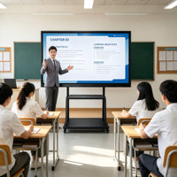 Tablette de conférence intelligente 4K UHD 85 pouces avec contrôle multi-touch, projection sans fil et panneau plat d'écriture numérique