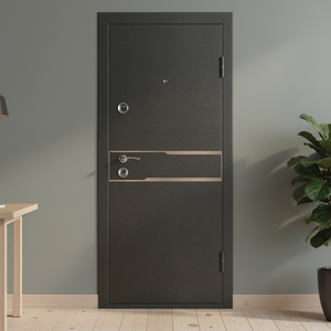 Puerta Exterior Negra Resistente TECHTOP Directo de Fábrica - Revestimiento Resistente a la Intemperie, Alta Seguridad, para una Primera Impresión Duradera - Product Image 1