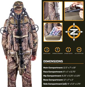 Mochila de Caza con Porta Armas de Muestra Gratuita, Mochila de Caza de Camuflaje, Bolsa de Caza Impermeable para Exteriores - Product Image 6