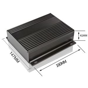 Customized Multiple Specifications Split Wall Mount Anodized Aluminum Extrusion <b>Metal</b> Electronic Heat Dissipation Control <b>Box</b> - Product Image 1