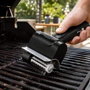 Nettoyeur de barbecue électrique, brosse à barbecue rotative à couple élevé, brosse à barbecue sans fil rechargeable 50W en acier inoxydable - Product Image 2