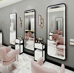 Miroir de <span class=keywords><strong>maquillage</strong></span> LED moderne, miroir de salon pleine longueur avec cadre doré pour salon de <span class=keywords><strong>coiffure</strong></span> <span class=keywords><strong>et</strong></span> usage domestique - Product Image 3