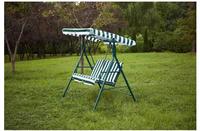 Balançoire de jardin 3 places de luxe moderne pour adultes, chaises d'extérieur, patio, plage, hamac en métal, chaise balançoire avec auvent