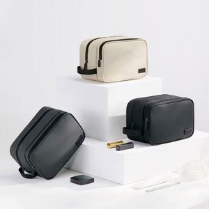 High Quality Women <b>Wash</b> <b>Bag</b> Waterproof PU Organizer Handbag Outdoor Portable Travel Multi-Functional Double Layer Cosmetic <b>Bag</b> - Product Image 6