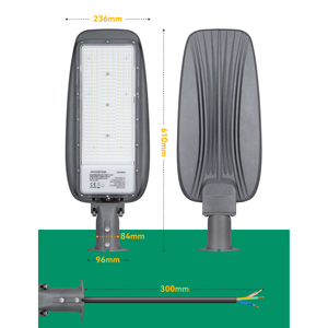 Aigostar 200W ha condotto la luce stradale 6500K bianco freddo 17400lm luce esterna IP65 impermeabile impatto protezione in lega di alluminio corpo lampada - Product Image 5