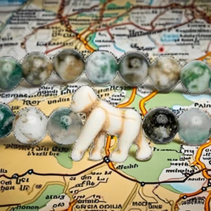 Bracelet de suivi des gorilles Fahlo, perles pour suivre le parcours des gorilles réels, soutient la conservation de la faune, 20 cm, élastique - Product Image 1