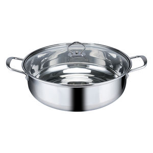 Para <span class=keywords><strong>Amazon</strong></span> Vendedor superior 18/8 Acero inoxidable Hot Pot Divider Soup & Stock Ollas Calentador <span class=keywords><strong>de</strong></span> alimentos Utensilios <span class=keywords><strong>de</strong></span> <span class=keywords><strong>cocina</strong></span> Productos al por mayor en venta - Product Image 2