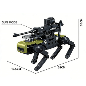EPT 870개 기계식 개 어린이 교육용 블록 DIY 조립 STEM 두뇌 훈련 건설 장난감 - Product Image 4