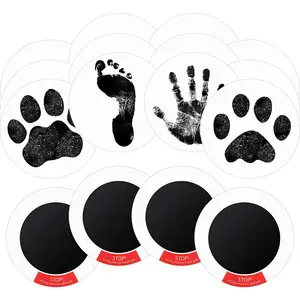 2024 inkless pet paw print ink pad kit for dog