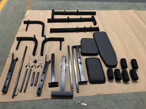 Banc de musculation multifonctionnel réglable en métal <span class=keywords><strong>pour</strong></span> exercices corporels à domicile, avec haltères inclinables - Product Image 3