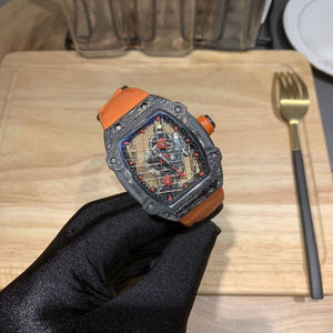 Limited Edition Custom Made Mechanical <b>Watch</b> RM2704 with Carbon Fiber case Unique Grid Dial Design and Sports <b>Watch</b> Features - Product Image 6