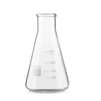 Lab glass 5000ml 2000ml 50 ml 250ml flask erlenmeyer dengan gabus