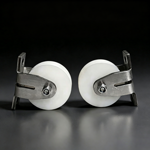 Rouleau de portail à gorge en V en acier inoxydable, double roulement, plaque de base, robuste, antirouille, pour usage extérieur, certifié CE, OEM - Product Image 5