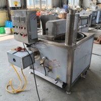 Friteuse industrielle automatique à panier rond pour la transformation de poulet, frites, chips et noix
