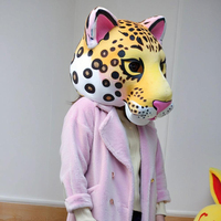 Costume de mascotte personnalisé de la marque Shengye, tête de mascotte en peluche de léopard pour événements, personnage de film, cosplay