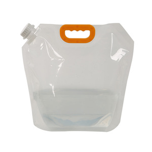 Foldable <b>Hydration</b> <b>Bladder</b> 5L Plastic Water Storage Bag For Cycling Travel Camping Durable Portable White Transparent - Product Image 1