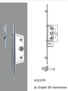 AJF Upvc Fenêtres et Portes Quincaillerie Fenêtre <span class=keywords><strong>Espagnolette</strong></span> Upvc Serrures de Fenêtre Carton Moderne Modèle 3D Conception Acier et Alliage de Zinc - Product Image 2