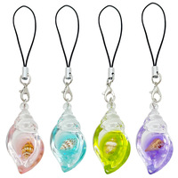 Porte-clés pour femme 2026, thème océan, avec pendentif coquillage et étoile de mer en alliage plaqué coloré