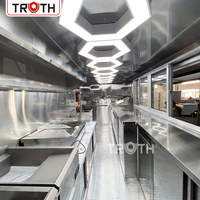Camion de restauration de pizzas et de snacks entièrement équipé et abordable, avec cuisine complète, certifié DOT