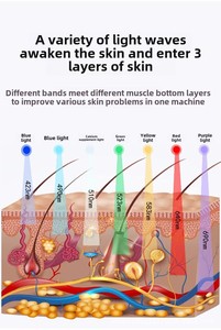 7-Color LED Red Light Therapy Facial Device - Anti-Aging, Wrinkle Reduction &amp; Skin Hydration Home Beauty <strong>Tool</strong> - Product Image 6