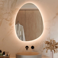 Miroir de salle de bain LED moderne mural, éclairage décoratif, indice de protection IP44