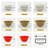 Bol, assiette, cuillère, tasse en écorce de riz jetable, épais, résistant aux hautes températures, écologique, vaisselle de table pour les fêtes