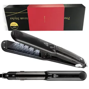 plancha de pelo a vapor planchas professional steam straightener custom flat Irons private label steam pod hair straightener