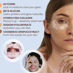Patchs pour les yeux en or en gros OEM/ODM – Coussinets en gel de collagène colorés enrichis pour les cernes - Product Image 5