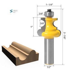 L-N212 1Pc 1/2&quot; Shank Positive Half Arc Cutter Edge Cutter Engraving <strong>Machine</strong> Milling <strong>Bit</strong> Molding Line <strong>Router</strong> <strong>Bit</strong> - Product Image 1