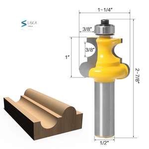 L-N212 1Pc 1/2 "Shank Metade Positiva Arc Cortador Borda Máquina De Gravura Milling Bit Linha Moldagem Router Bit