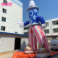 Figurines géantes gonflables publicitaires pour pulvérisation de peinture, personnages de dessins animés pour l'extérieur