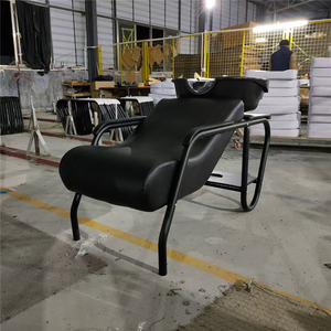 Kisen Équipement de salon de coiffure bon marché Chaises de station de shampooing allongées Chaises de <span class=keywords><strong>coiffeur</strong></span> portables avec bol en céramique - Product Image 4