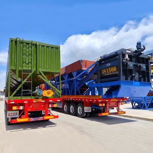 Nueva Planta Mezcladora de Cemento Portátil Pequeña y Eficiente, Maquinaria de Construcción, Mezcladora de Doble Eje Eléctrica, Planta Dosificadora de Concreto de 90 M3 - Product Image 2