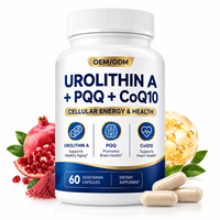 Capsules Antioxydantes Urolithin PQQ CoQ10 Marque Blanche Formule Personnalisée Complément Anti-Âge Sain OEM/ODM Qualité Alimentaire 60 Gélules