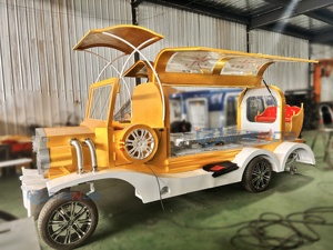 Véhicule électrique de transport de cercueil, style voiture d'époque, personnalisable multicolore, type cercueil funéraire rétro à toit ouvert - Product Image 3