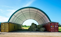 Cadre en acier galvanisé à chaud conteneur pare-soleil auvent PVC abri de tente étanche pour le stockage de voiture abri de voiture tente d'auvent