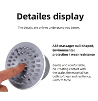 2-in-1 Wasserdichter Vibrations-Kopfmassagegerät für Kopf und Nacken zur Stresslinderung Elektrischer Kopfwasch- und Massageapparat