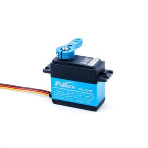 جهاز مساعد RC من Feetech موديل FT7125M مضاد للماء ويبق وزن 25 كيلو جرام بعزم دوران رقمي عالي بقلب حديدي معدن كامل جهاز تروس معدني للسيارة RC 1:10 - Product Image 1