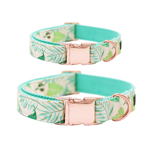 可调节高品质狗项圈玫瑰金扣加厚狗尼龙棉项圈 - Product Image 1