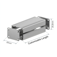 Boîtier électronique en alliage d'aluminium 6063 de qualité supérieure, extrudé en deux parties, usiné CNC, pour blindage EMI