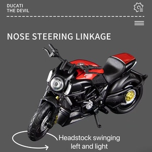 Patinete de aleación <span class=keywords><strong>Ducati</strong></span> The Devil a escala <span class=keywords><strong>1</strong></span>/<span class=keywords><strong>18</strong></span> para niños, bicicleta deportiva, juguetes para niños, simulación de vehículos de motocicleta, modelo de carreras, regalo para niños - Product Image 2