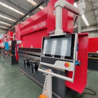 Prensa Plegadora Hidráulica de 170 Toneladas y 3200 mm con Panel de Operación ET16, Soporte de Palanca Sincronizada para Evitar el Vuelco de Placas Largas
