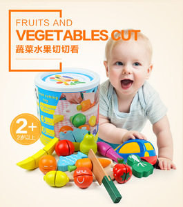 Tiktok secchio caldo per bambini giocattoli da <span class=keywords><strong>cucina</strong></span> per la prima infanzia in <span class=keywords><strong>legno</strong></span> simulazione frutta e verdura - Product Image 6