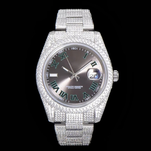 Reloj Mecánico de Lujo, Super Calidad, Resistente al Agua, Cristal, 41mm, Fábrica TW, Acero 904L, Movimiento 2824, Diseño Cielo Estrellado con Diamantes - Product Image 1