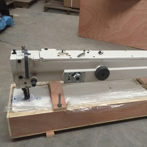 Máquina de coser Zuoyi de brazo largo, material grueso, doble sincronización, puntada en espiga, cama plana, puntada zigzag, semiautomática para textiles - Product Image 1