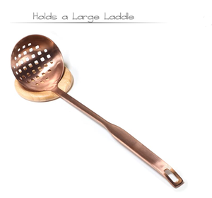 Soporte de madera de bambú ecológico para cucharas, espátulas, cucharas, cucharas y otros utensilios de cocina, <span class=keywords><strong>2</strong></span> uds. Por juego - Product Image 4