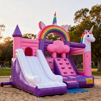 Château gonflable en PVC, grand lit de rebond pour l'extérieur, château de jeu pour enfants, petit toboggan gonflable pour l'intérieur, lit de saut pour enfants